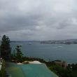 Zicht op de Bosporus vanaf het Topkapi Paleis. Rechts Azi&euml;.Aan de onderkant de Byzantijnse stad