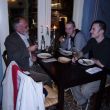 Met zijn drie&euml;n in restaurant Sirtaki, Servetstraat 1 in Utrecht