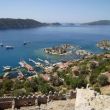 Uitzicht over Kekova Roads vanaf het kasteel van Kalek&ouml;y, eens het Lycische Simena