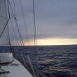Op weg naar Port Sa&iuml;d, tegen de avond toch nog even de zon.....