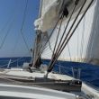 Oversteek Port Sa&iuml;d - Cyprus. Meestal kunnen we zeilen, aan de wind. De zeilen zijn vuil