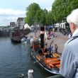 Open Havendag 2013. Stoomsleeboot Jan de Sterke. Op de achtergrond de sluis en ons huis