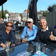 Boten- en Camperbeurs 2013. Ans met jeugdvriendin Mad&eacute;e en haar man Bernard