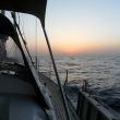 Oversteek Sardini&euml; naar Menorca, geen green flash.