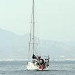 Dulce voor de Costa Blanca, gefotografeerd door de Turkse solozeilster Dilek