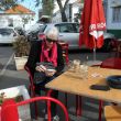 Faro. Koffie bij Caf&eacute; Beira-Gare (bij het stationnetje)