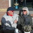 Eind november. In de zon bij Grandcaf&eacute; Tax.