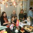 Kerst 2015.Vlnr. Tessa, Vaj&egrave;n, Ans, Floor, Lisa en Pijke