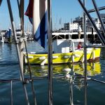 De ijscoman in Cowes.