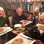 25 januari 2019. Wil F. en Marianne R. (rechts) op het eten. Selfie door Marianne.
