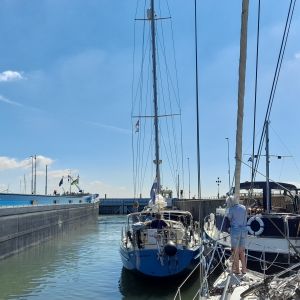 11 juli 2022. In de grote zeesluis van Vlissingen.