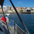 Dulce, rechts havenkantoor Gij&oacute;n