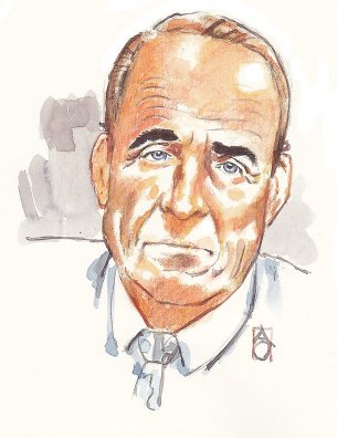 De ex-neuroloog Ernst Jansen Steur op een rechtbanktekening