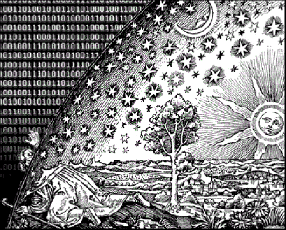 Achter de schil van hemelse sferen is het oneindige digitale Multiversum