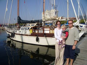Maartje, Jerre Thijn en Jerry, Viana do Castelo, 6 oktober 2007