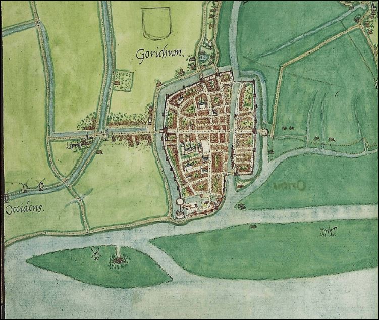 De vestingstad Gorickum, Jacob van Deventer, circa 1560