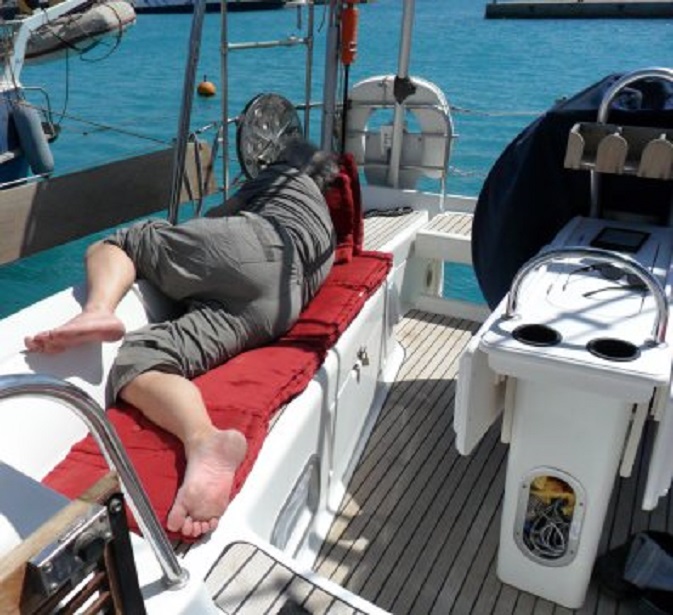 Rust in de luwte van de buiskap