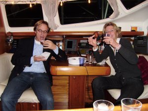 Gert & Anjès namen op Nieuwjaarsdag 2008 oliebollen voor ons mee uit Holland