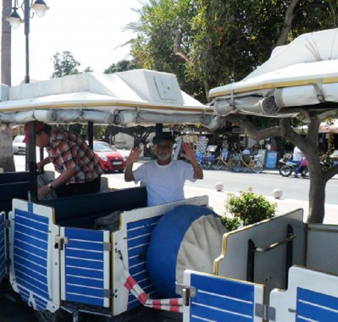 Kós. Het treintje naar het heiligdom van Asklepios