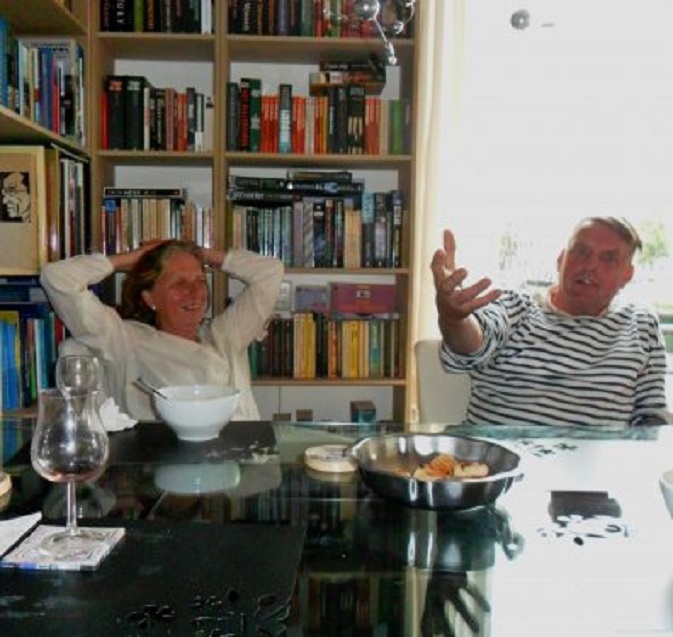 Marion van Wijk (l) en Koos Dalstra