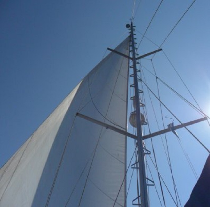 Eindelijk weer eens zeilen zonder motor aan!