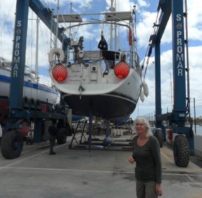 Dulce hangt 's middags in de kraan.