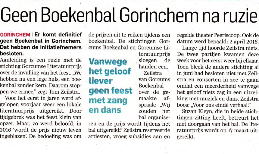 Uit: AD/Rivierenland 10-10-2015