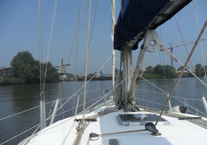 Op de Hollandse IJssel.