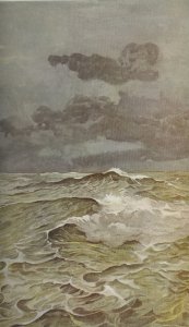 De lege zee.. Uit: Zeemansleven, prof.dr. H. Brugmans, G.F. Callenbach, Nijkerk (zonder jaartal)