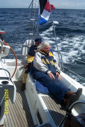 Zomer 2006: Lekker zeilweer ergens tussen Boulogne sur Mer en Dieppe