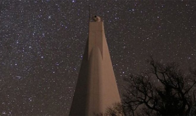 Het Sunspot Solar Observatory in Sunspot, New Mexico.