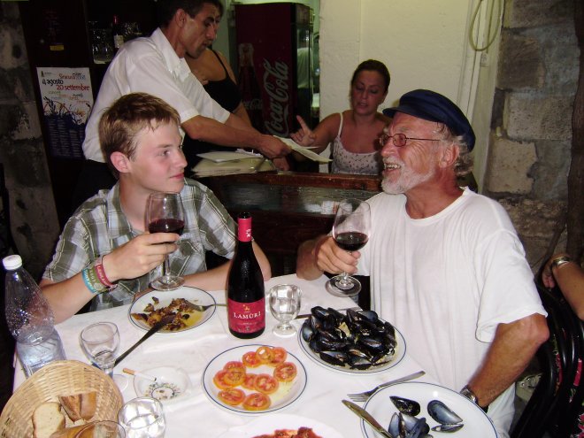 Met Bas in Restaurant Pescomare, Syracuse