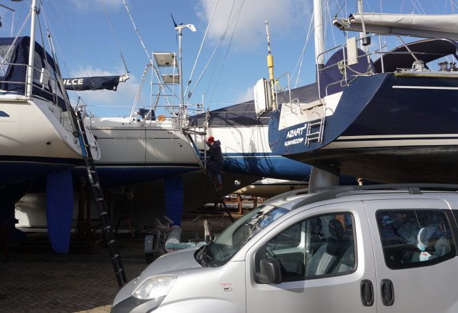 Op de werf in Numansdorp.