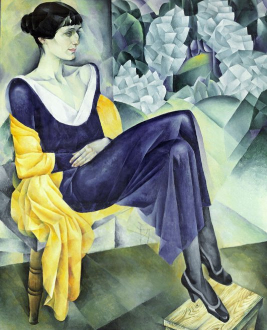 Portret van Anna Achmatova (1914) door Nathan Altman, Russisch Staatsmuseum, Sint Petersburg.
