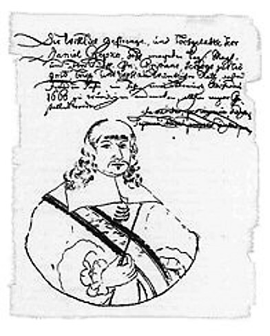 Daniel Czepko von Reichensfeld (bron: Wikipedia/bibliotheek Wroclaw))