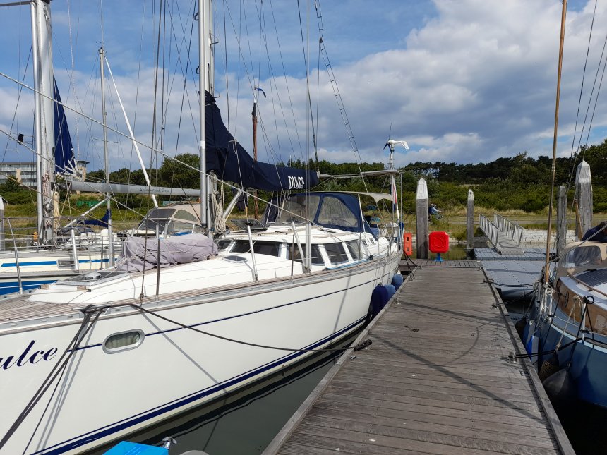 Onze nieuwe ligplek met ingang van vandaag.