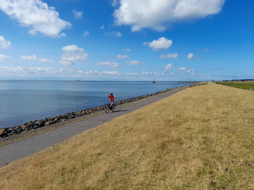 Langs het wad naar Midsland.