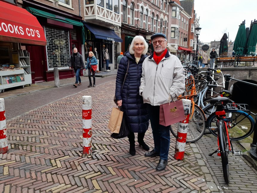 Op de Vismarkt in Utrecht.