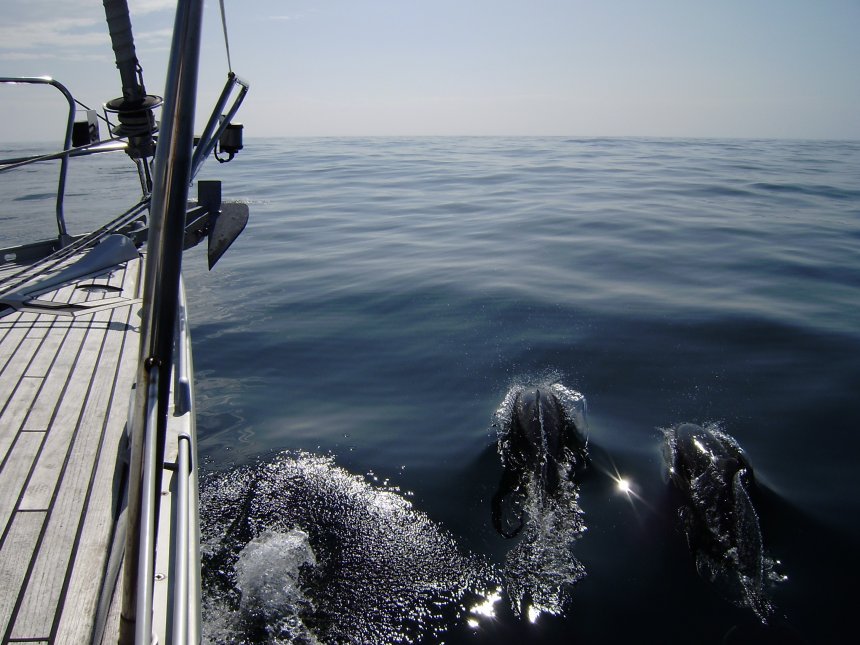 Augustus 2007. Oversteek van de Golf van Biskaje.