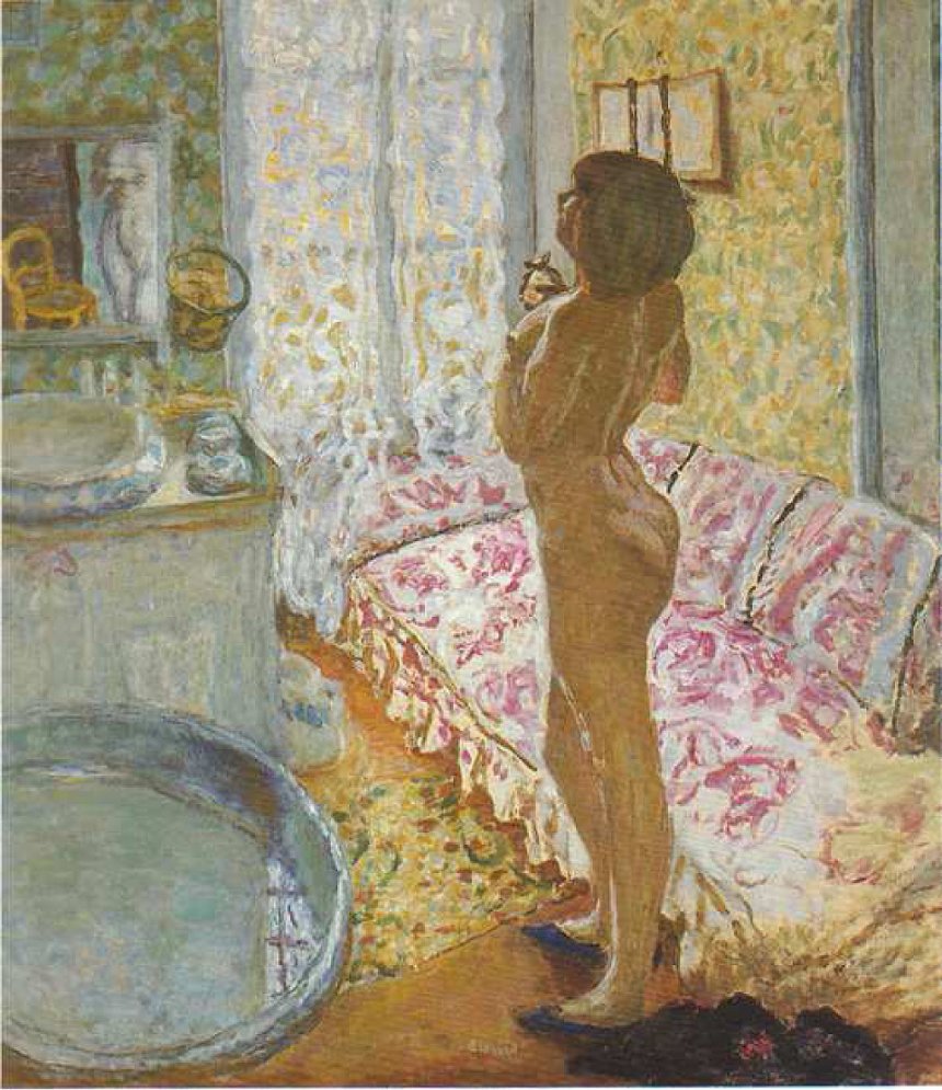 Pierre Bonnard - 'Nu à contre-jour', olie op canvas, 1908, Koninklijk Museum voor Schone Kunsten, Antwerpen.