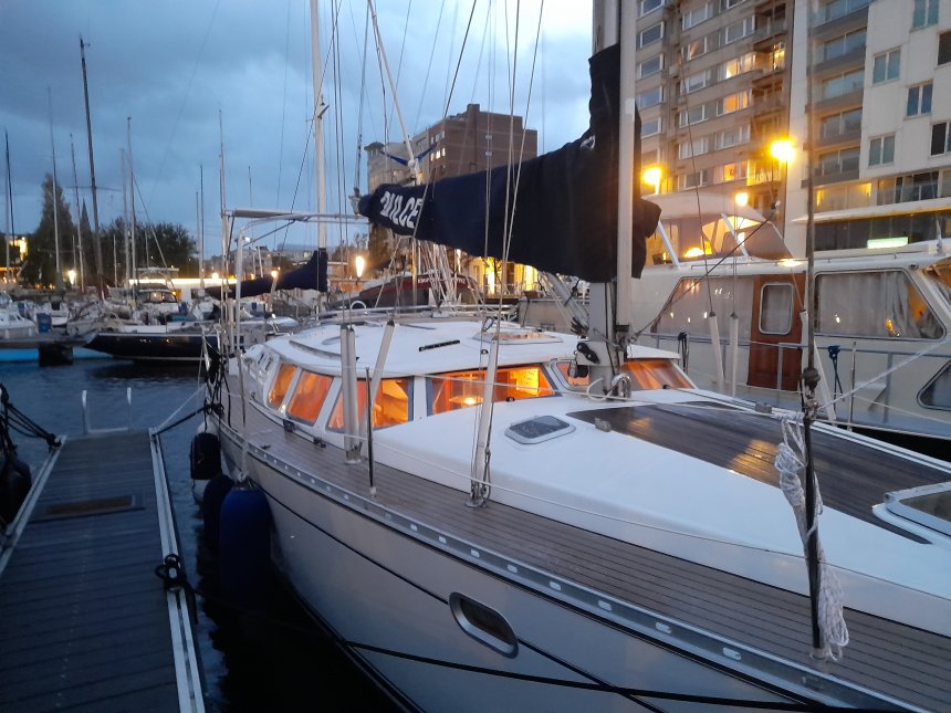 Dulce vanavond in de Mercator Marina in Oostende. Storm Benjamin neemt af.